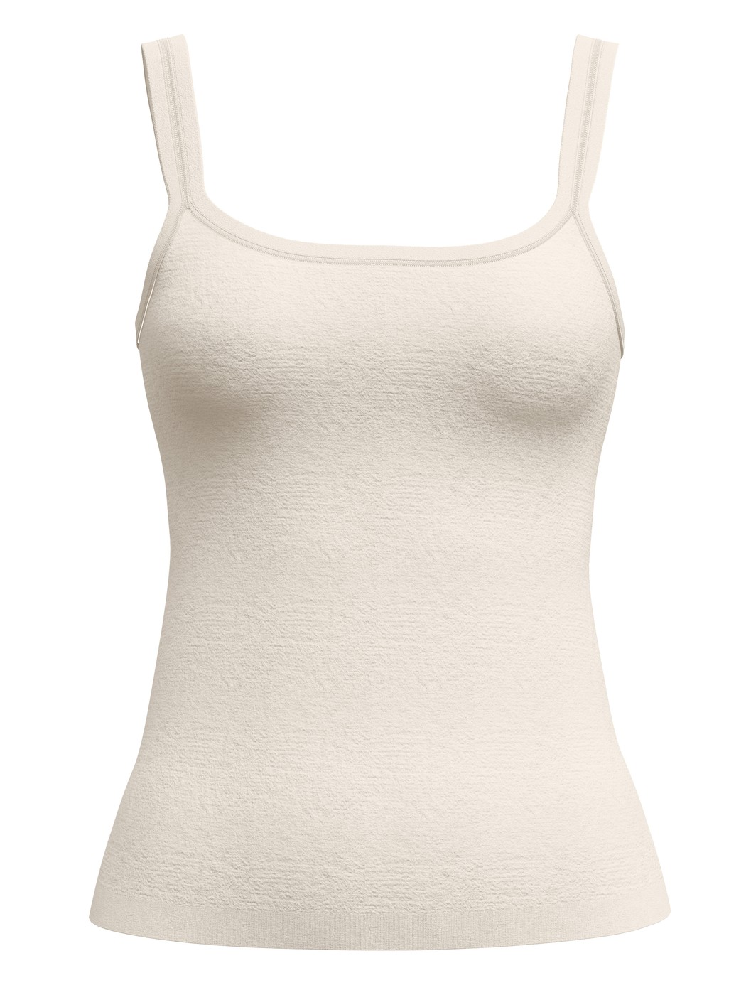 Donna - Top con spalline in Modal di colore Bianco, Tinta unita, della serie Seamless Natural di CALIDA