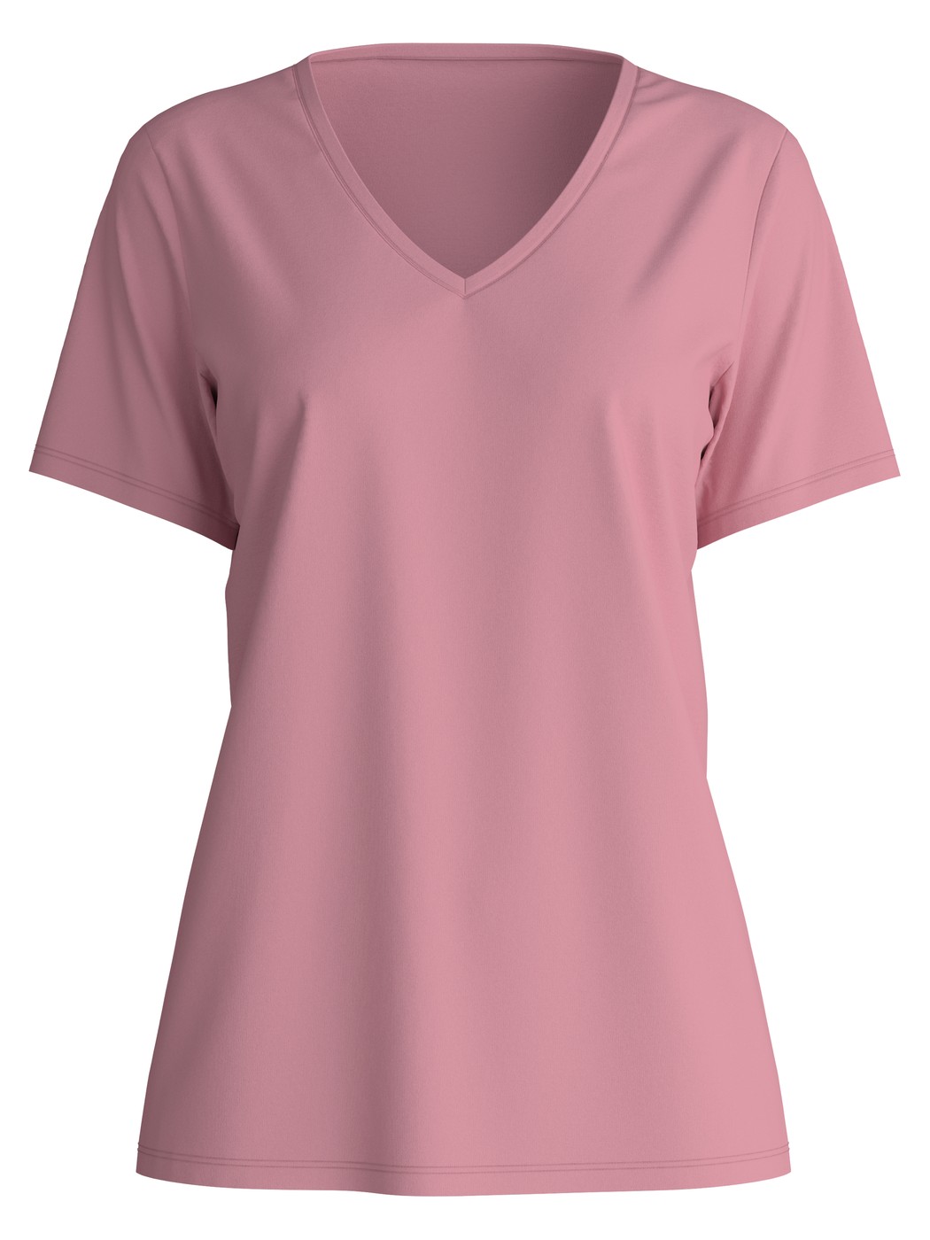 Femme - T-shirt à manches courtes en 100% coton de couleur Rose, Unicolore, de la série Favourites Botanic de CALIDA