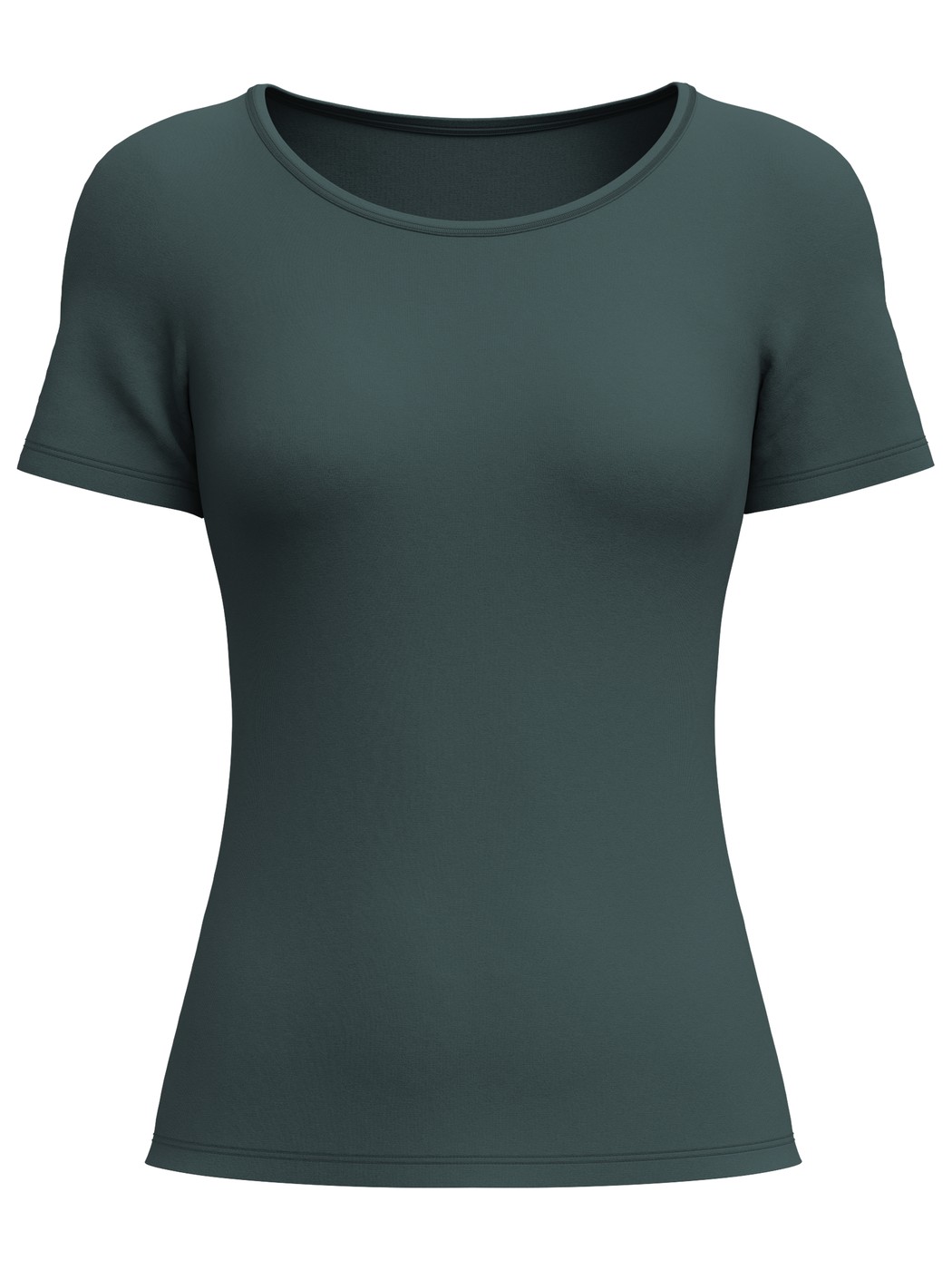 Women - Shirt shortsleeve made of Cotton in Green, Unicoloured, from the Natural Comfort series by CALIDA