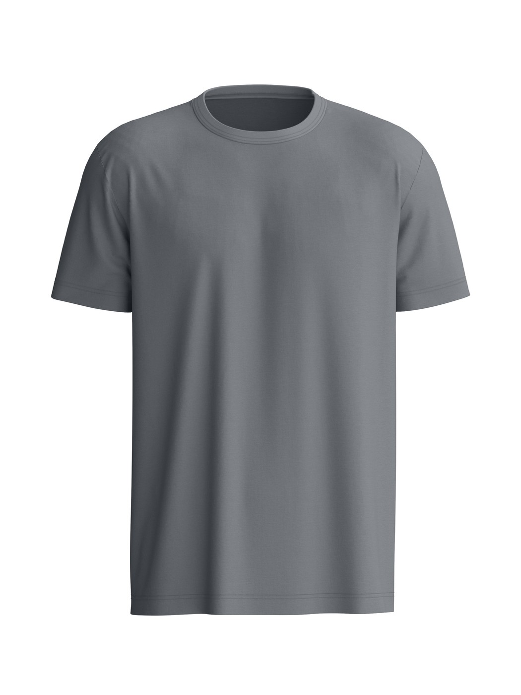Men - Short-sleeved shirt made of 100% Cotton in Grey, Unicoloured, from the RMX Sleep Leisure series by CALIDA