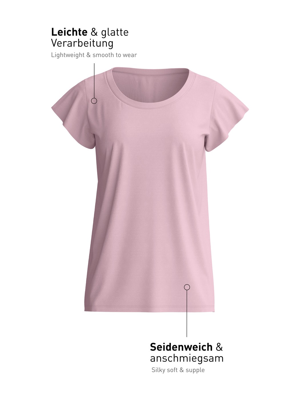 Women - Shirt short sleeve made of Modal in Purple, Unicoloured, from the DSW Balancing series by CALIDA