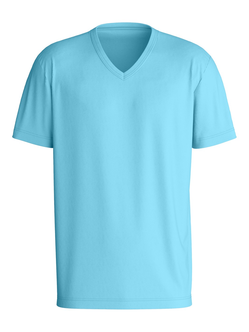 Herren - Kurzarm-Shirt aus 100% Baumwolle in Blau, Einfarbig aus Serie RMX Sleep Leisure von CALIDA