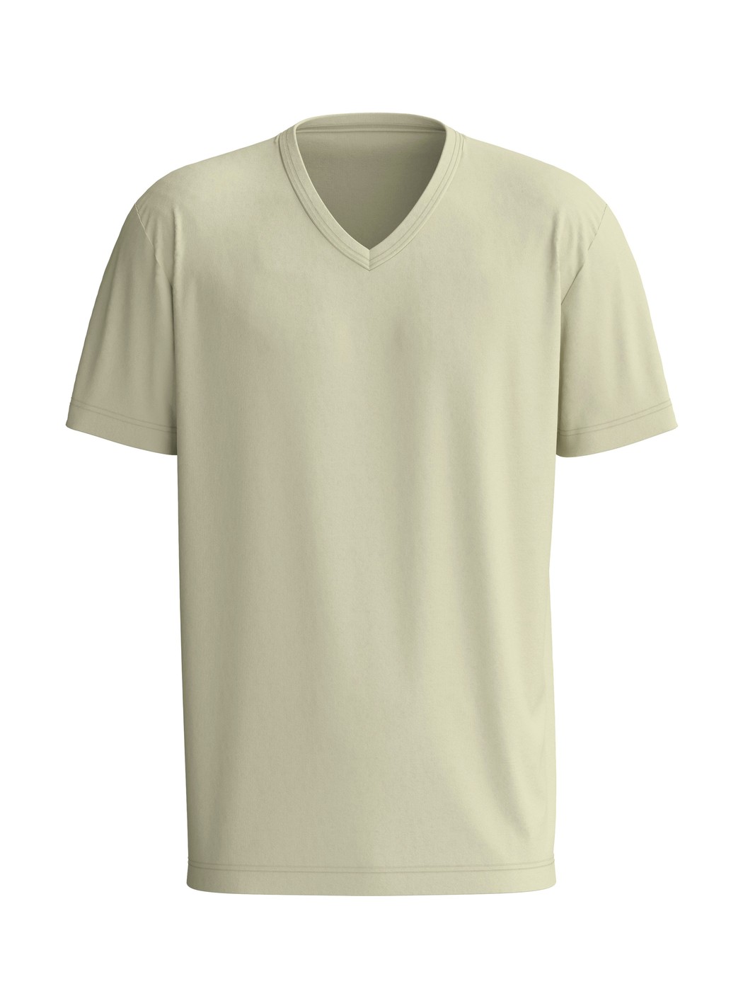 Men - Short-sleeved shirt made of 100% Cotton in Green, Unicoloured, from the RMX Sleep Leisure series by CALIDA