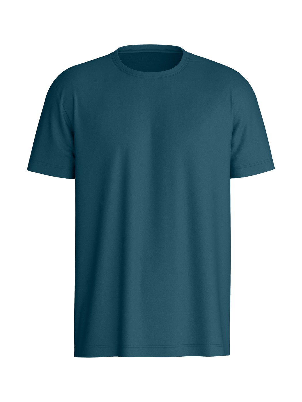 Herren - Kurzarm-Shirt aus Pima® Baumwolle in Türkis, Einfarbig aus Serie RMX Sleep Free von CALIDA
