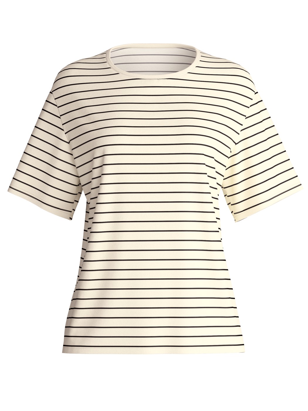 Femme - T-shirt à manches courtes en Viscose de couleur Beige, Rayée, de la série Favourites Layering de CALIDA