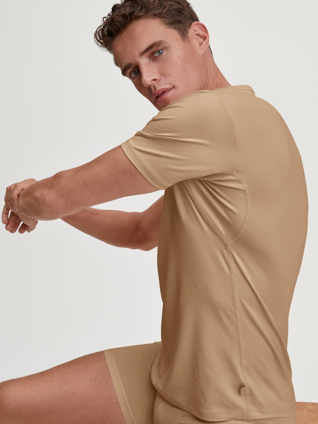 Business V-Neck Undershirt with Integrated Sweat Guards