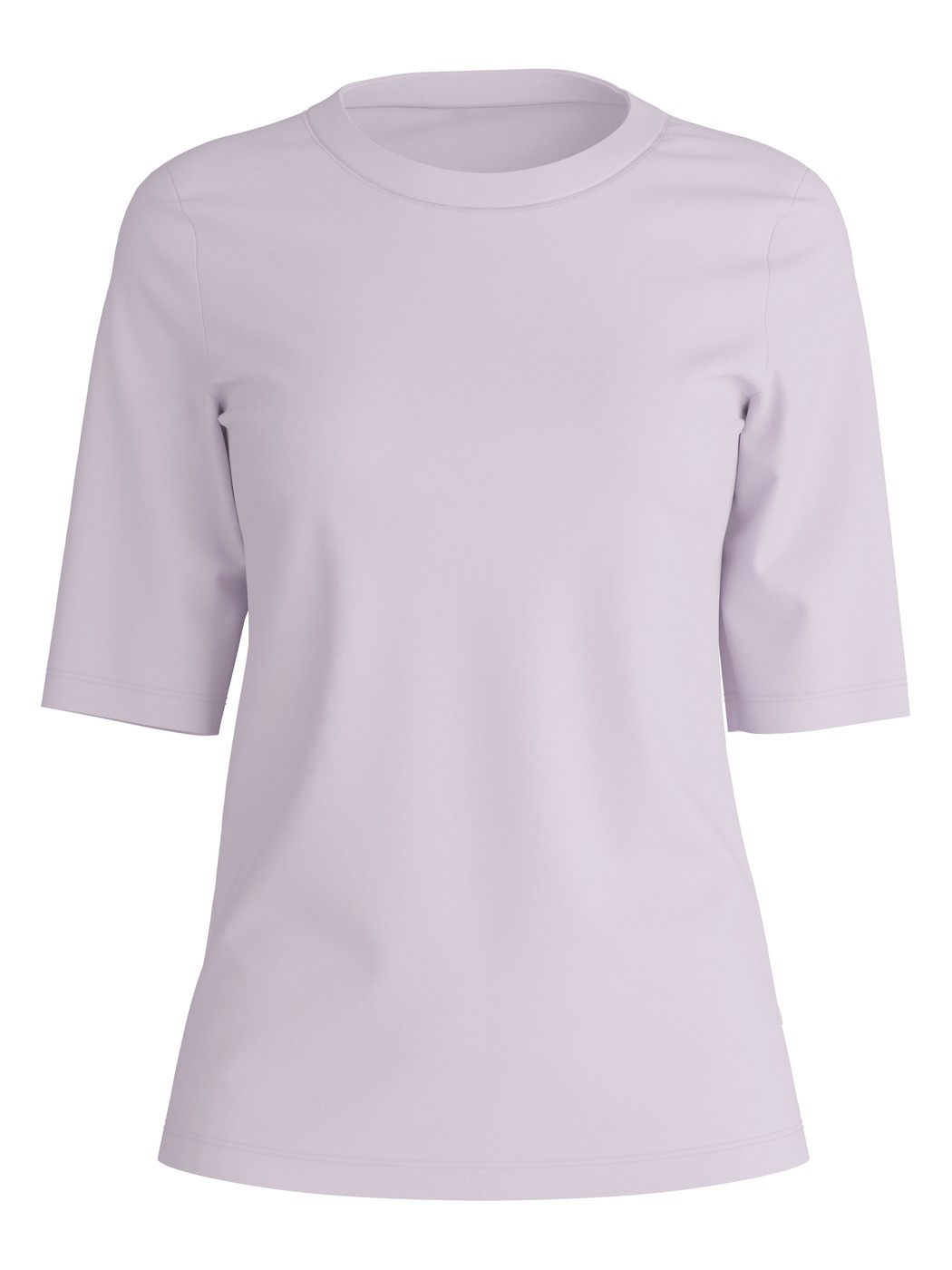 Damen - Kurzarm-Shirt aus Baumwolle in Violett, Einfarbig aus Serie Favourites Journey von CALIDA