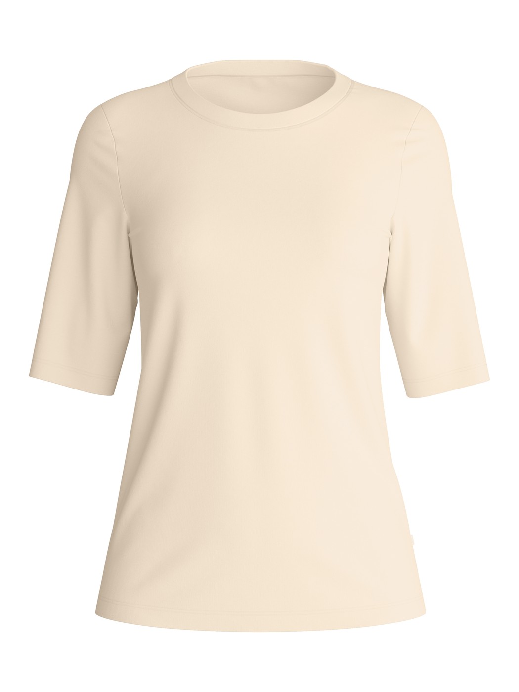 Women - Shirt short sleeve made of Cotton in Beige, Unicoloured, from the Favourites Arts series by CALIDA