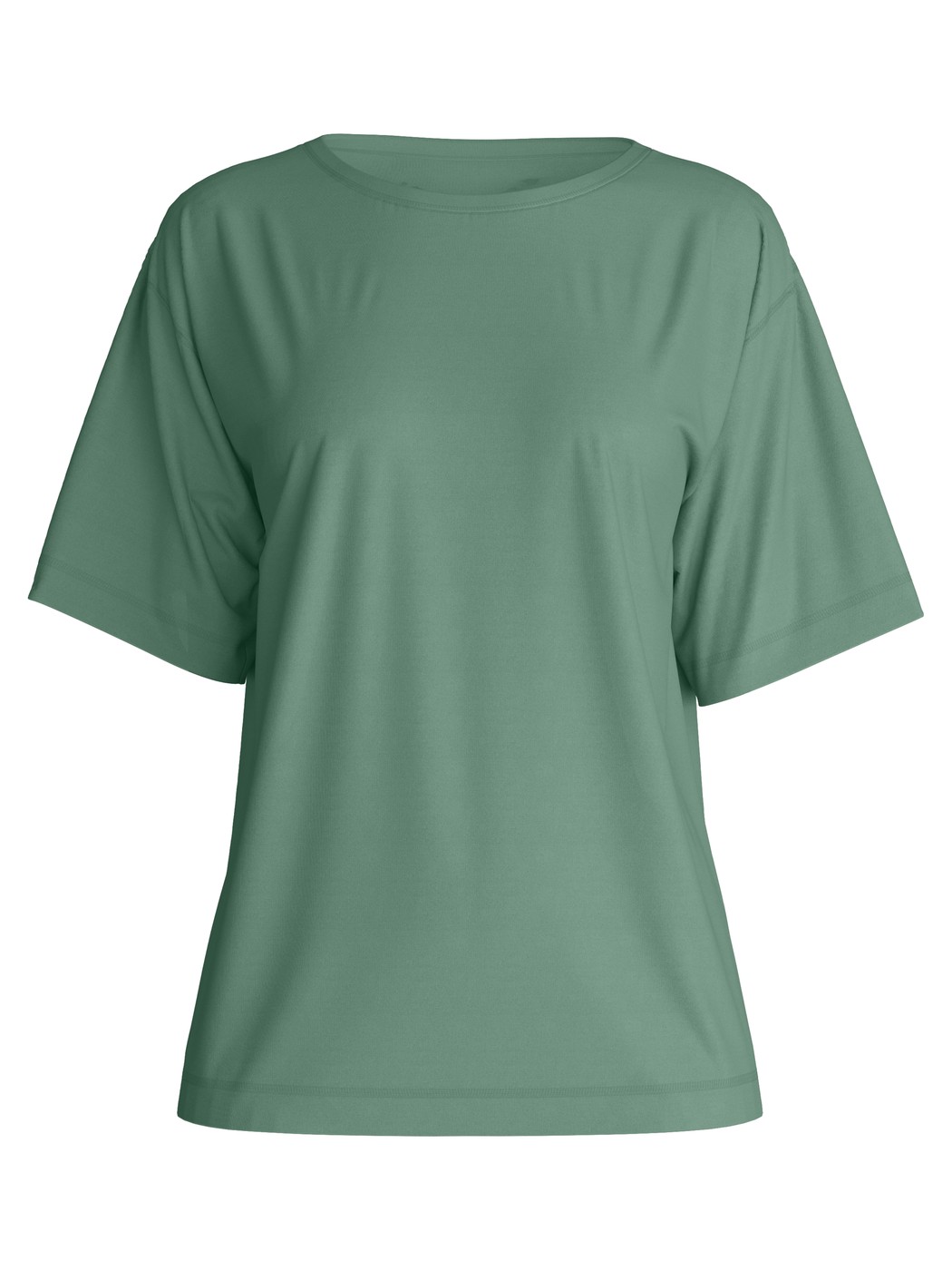 Women - Shirt short sleeve made of Modal in Green, Unicoloured, from the DSW Balancing series by CALIDA