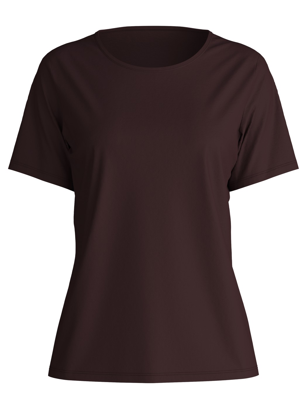 Damen - Kurzarm-Shirt aus 100% Baumwolle in Rot, Einfarbig aus Serie Favourites Botanic von CALIDA