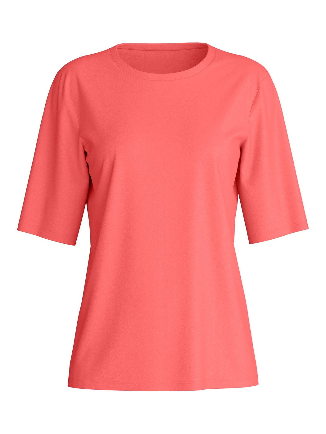 Femme - T-shirt à manches courtes en 100% coton de couleur Orange, Unicolore, de la série Favourites Beach de CALIDA