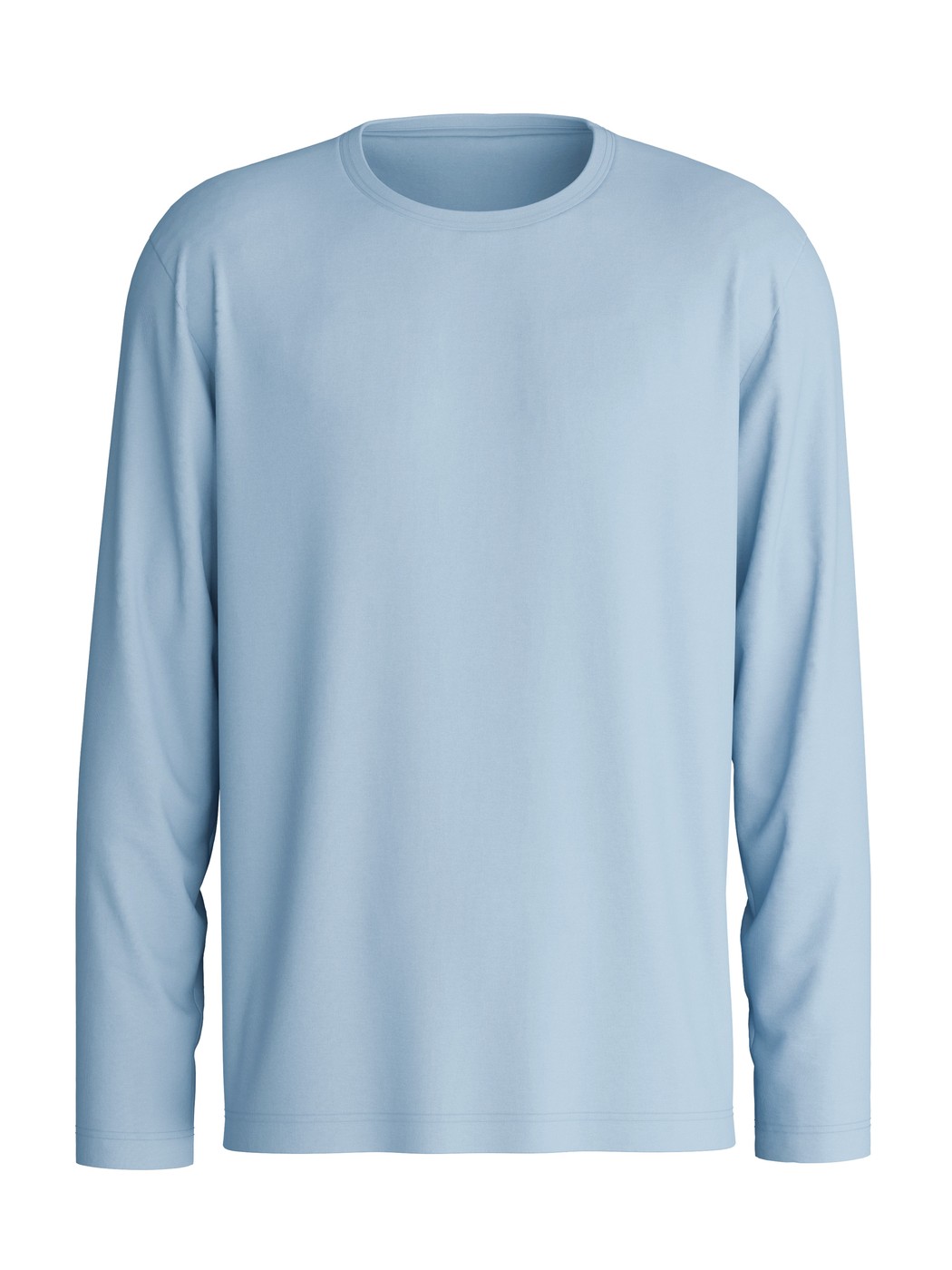 Herren - Langarm-Shirt aus 100% Baumwolle in Blau, Einfarbig aus Serie RMX Sleep Holiday von CALIDA