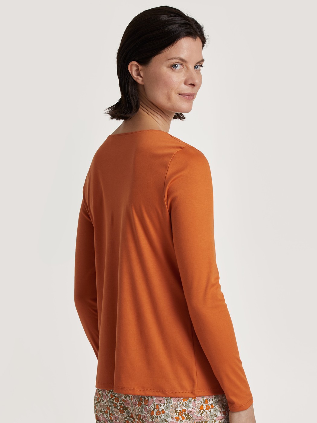 Langarm-Shirt, V-Neck