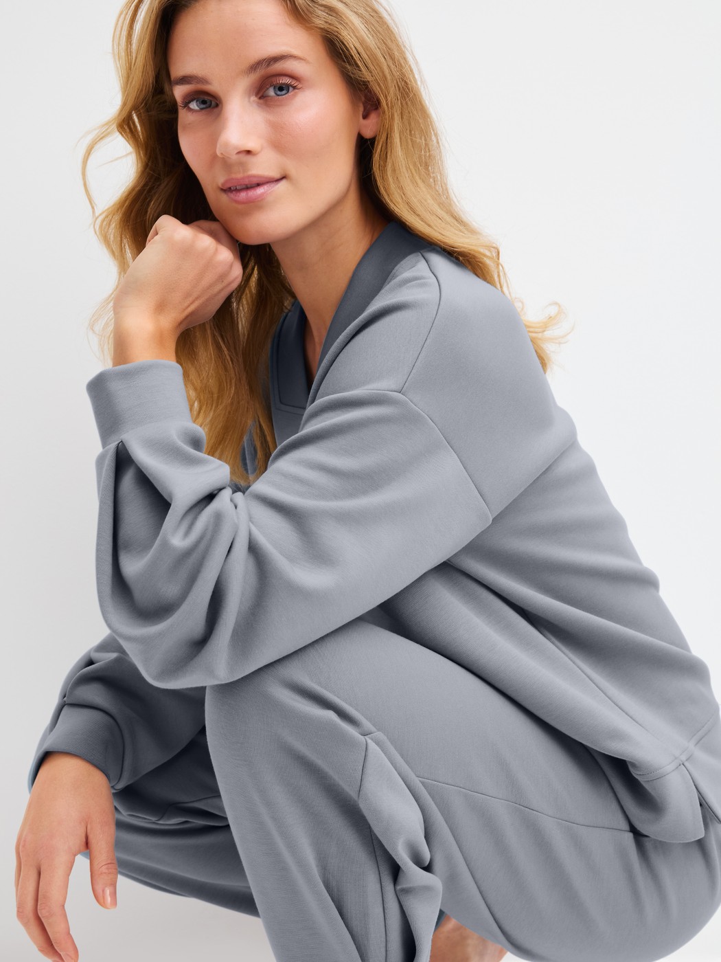 Le mannequin Femme porte le/la  en Coton de couleur Gris, Unicolore, de la série Natural Embrace de CALIDA, Image supplémentaire