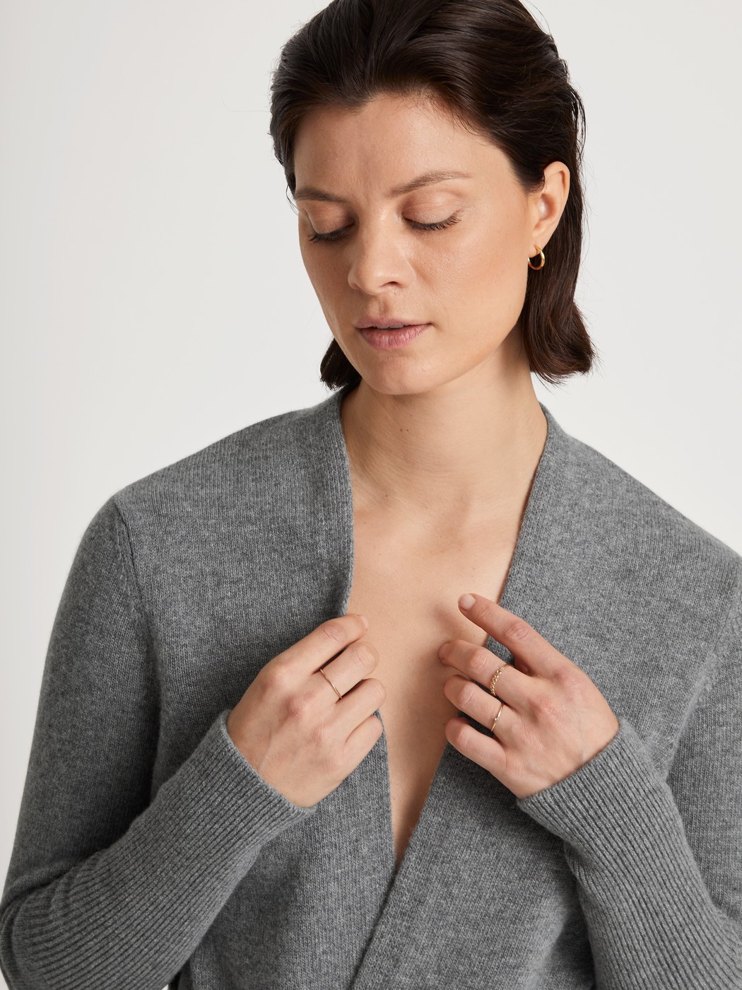 Cardigan made of merino wool