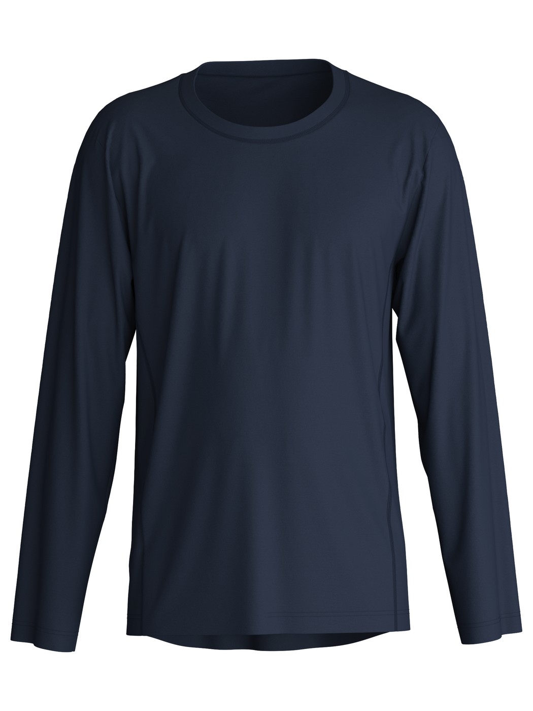 Herren - Langarm-Shirt aus TENCEL™ in Blau, Einfarbig aus Serie DSW Balancing von CALIDA