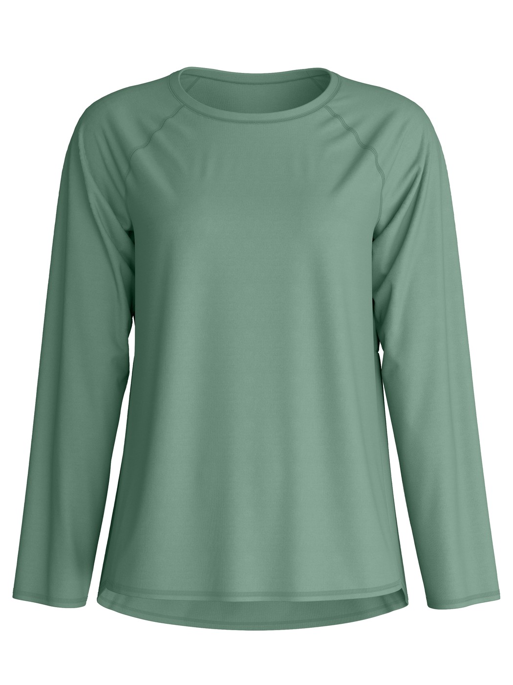 Women - Shirt long-sleeve made of Modal in Green, Unicoloured, from the DSW Balancing series by CALIDA