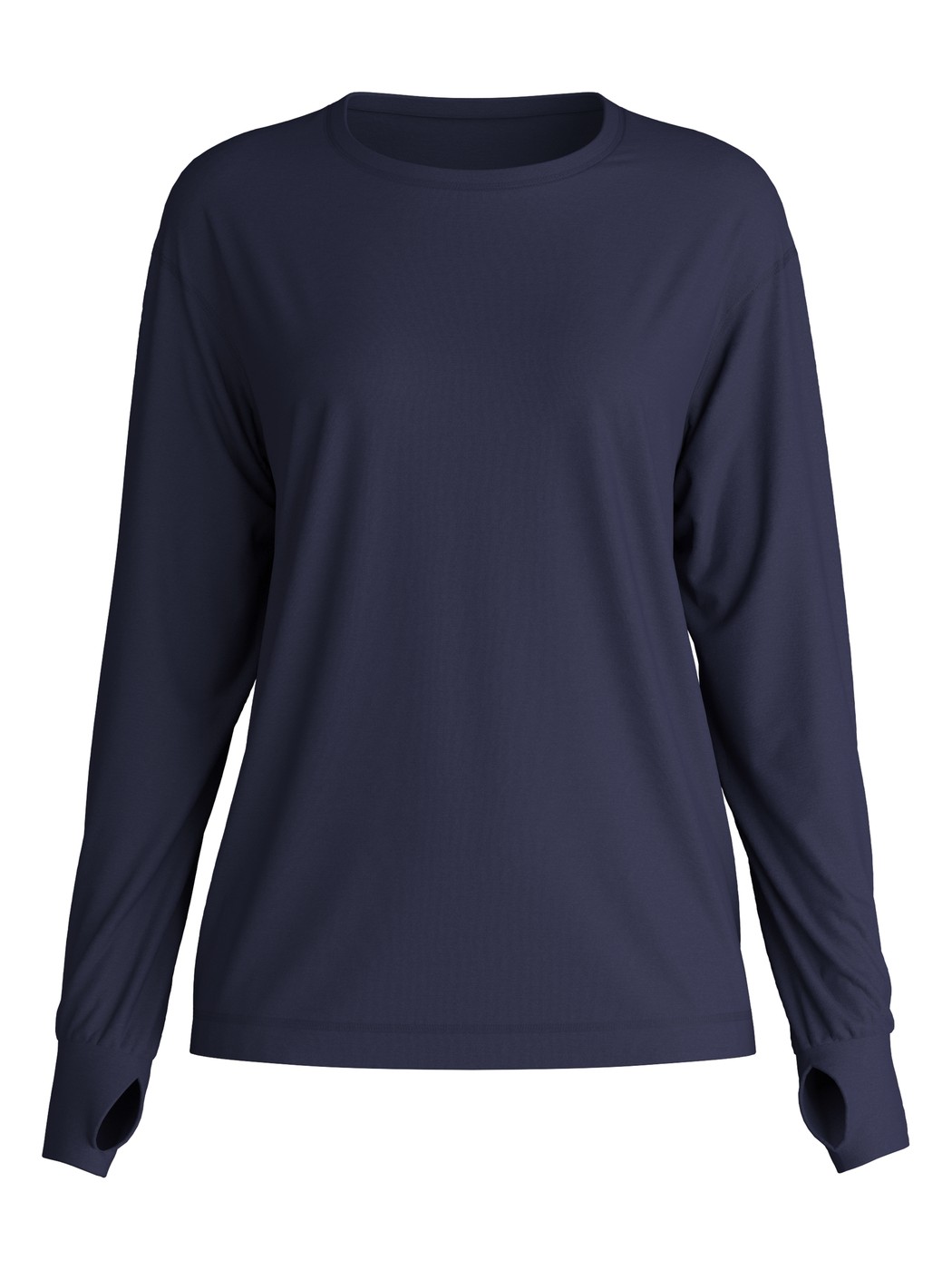 Damen - Langarm-Shirt aus Lyocell in Blau, Einfarbig aus Serie DSW Warming von CALIDA