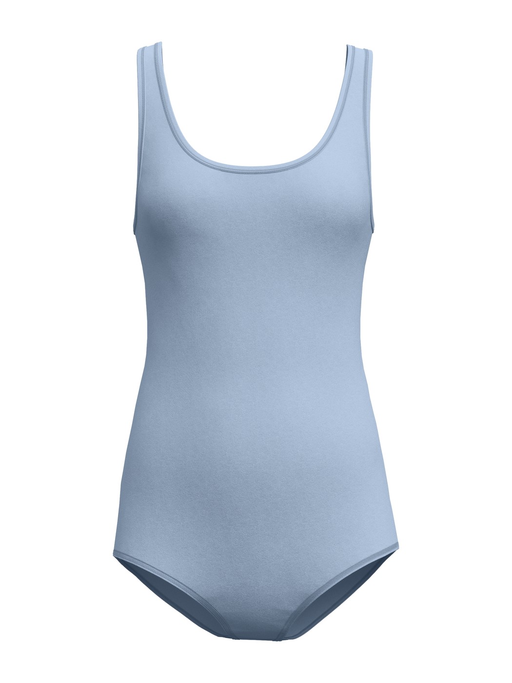 Femme - Body en Coton de couleur Bleu, Unicolore, de la série Natural Comfort de CALIDA