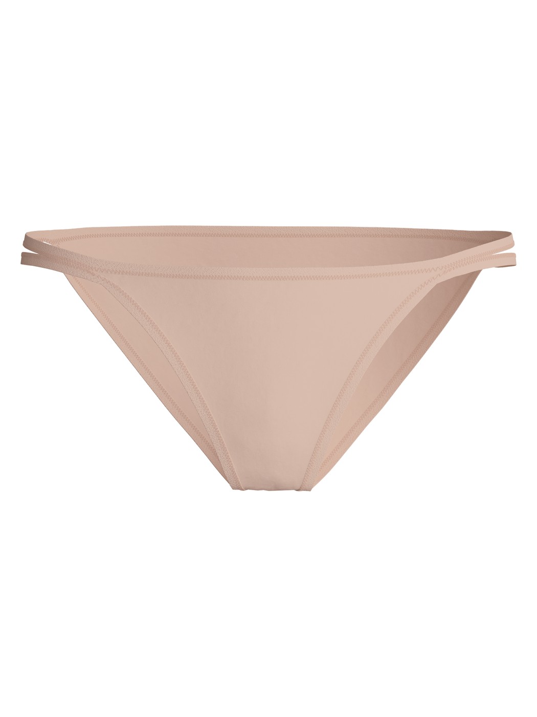 Femme - Tanga taille basse en Polyamide de couleur Beige, Unicolore, de la série Sleek Skin de CALIDA