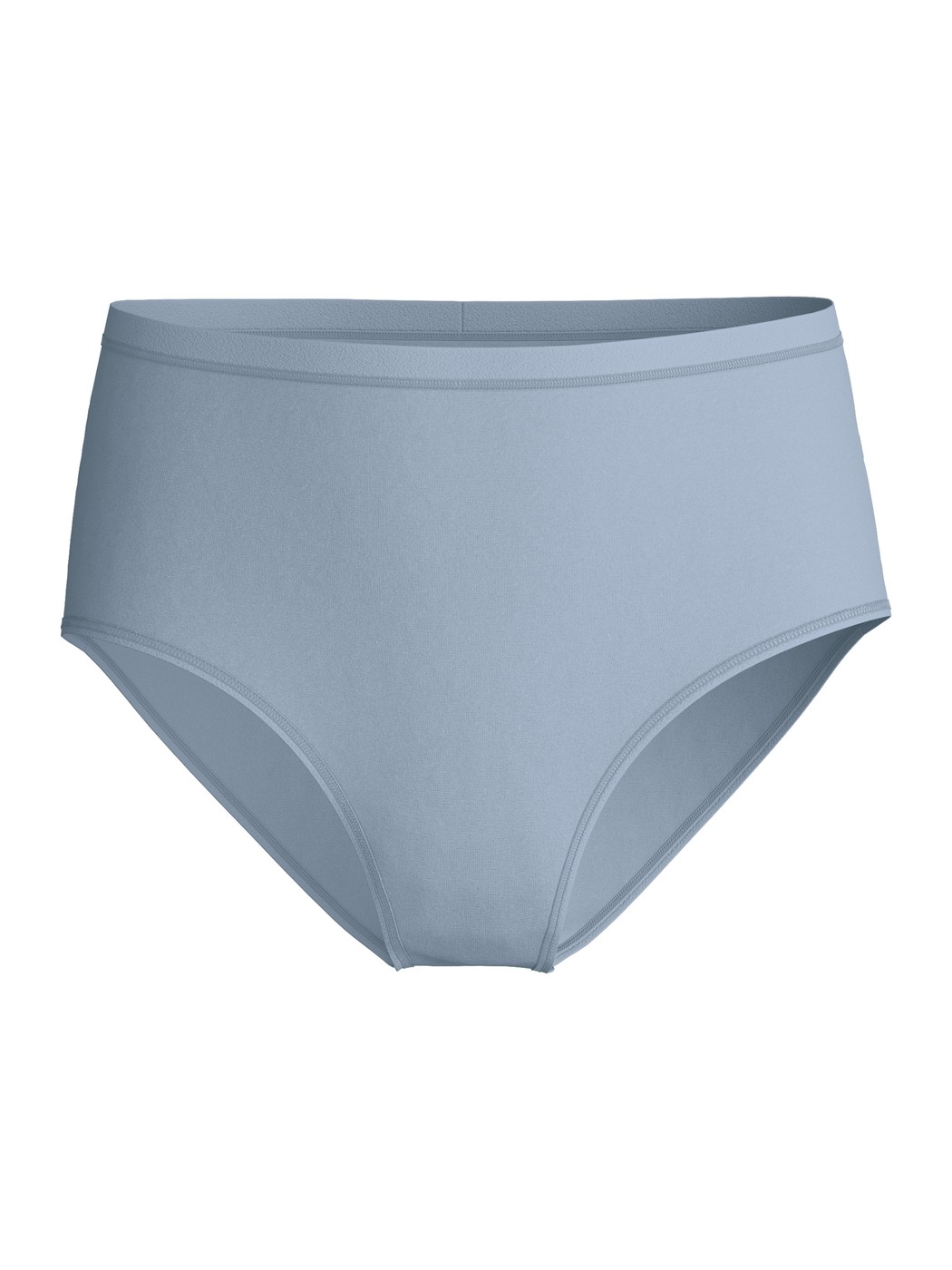 Damen - Slip, high waist aus Swiss+Cotton in Grau, Einfarbig aus Serie Natural Comfort von CALIDA