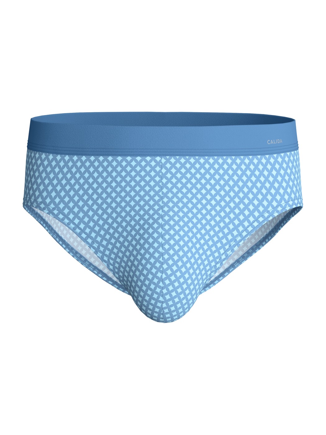Men - Brief made of Cotton in Blue, Patterned, from the Cotton Code Design series by CALIDA