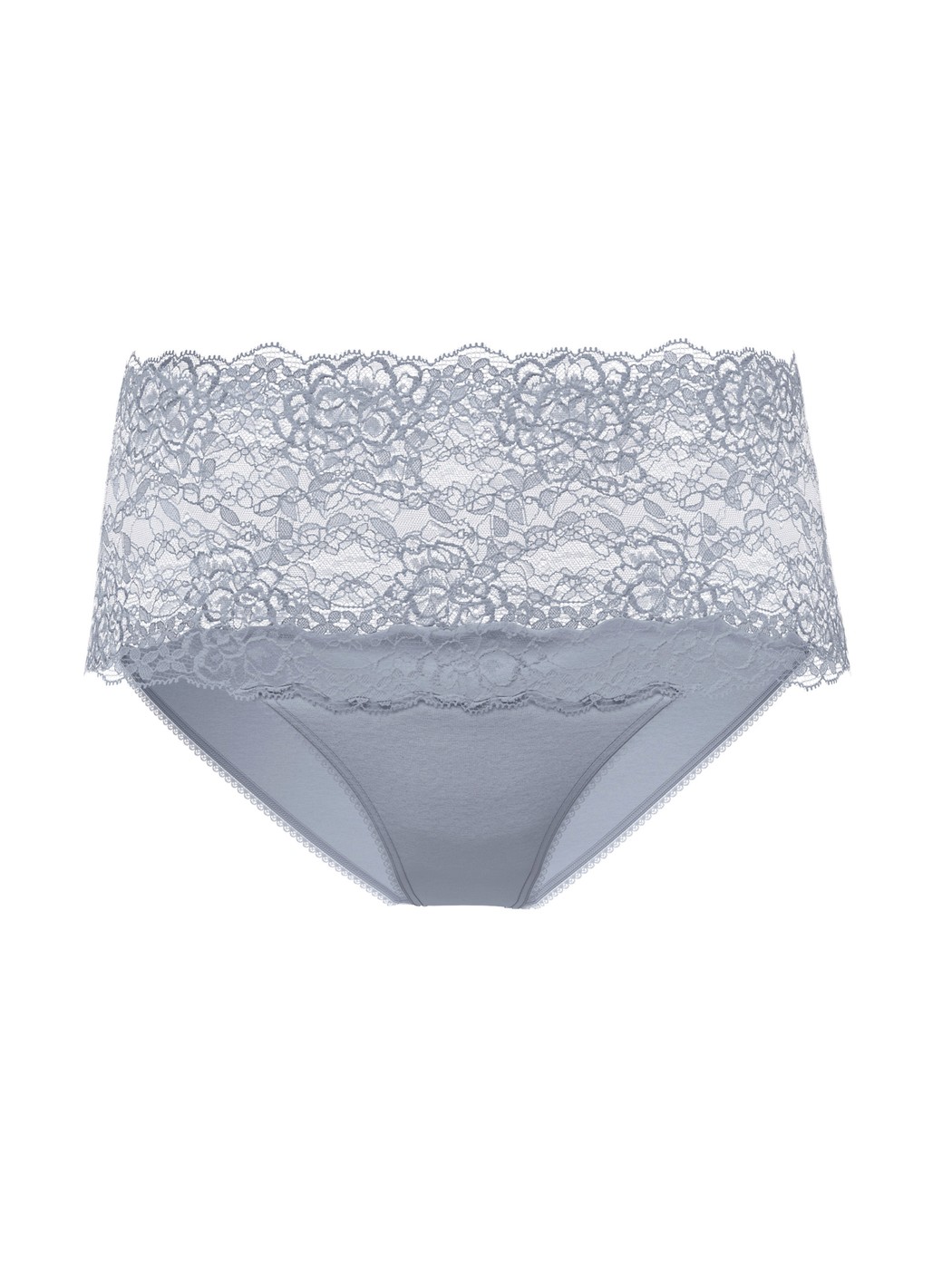 Femme - Slip taille haute avec bordures en dentelle en Dentelle de couleur Gris, Dentelle, de la série Sensual Secrets de CALIDA