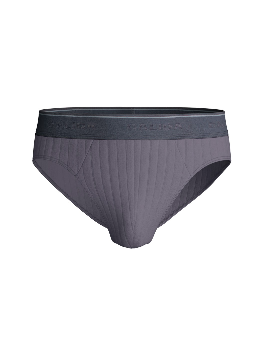 Herren - Mini-Slip, Elastikbund aus Baumwolle in Grau, Einfarbig aus Serie Pure & Style von CALIDA