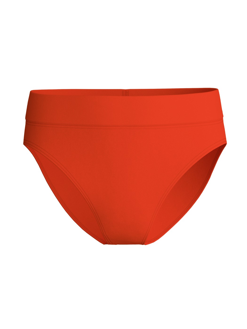 Damen - Slip mit Softbund, high waist aus Baumwolle in Rot, Einfarbig aus Serie Elastic von CALIDA