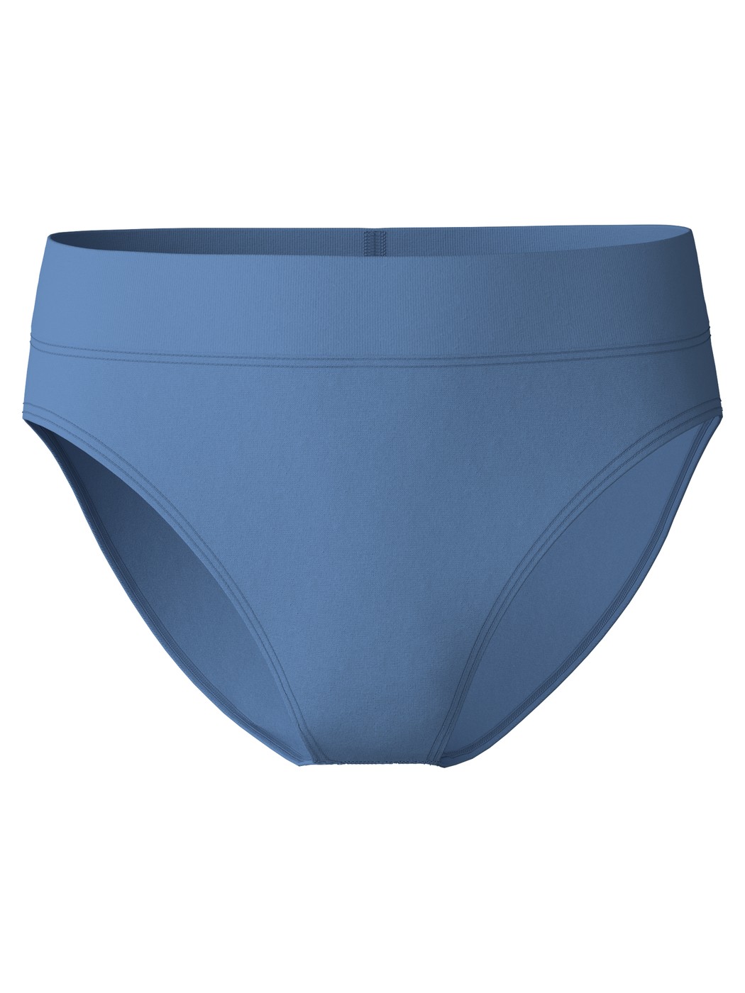 Damen - Slip mit Softbund, high waist aus Baumwolle in Blau, Einfarbig aus Serie Elastic von CALIDA