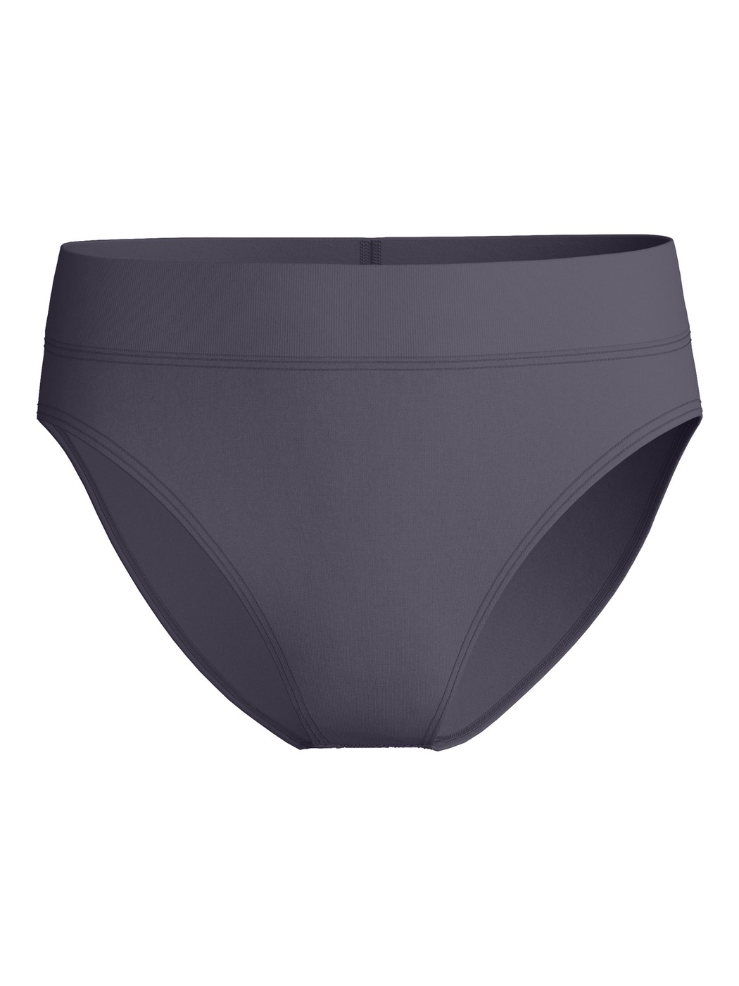 Damen - Slip mit Softbund, high waist aus Baumwolle in Grau, Einfarbig aus Serie Elastic von CALIDA