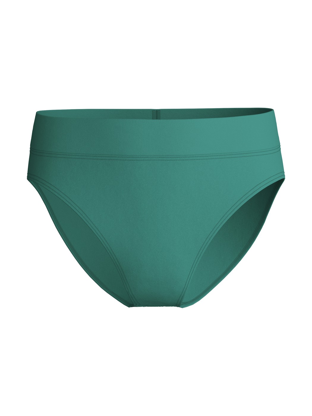 Women - Brief, high waist made of Cotton in Green, Unicoloured, from the Elastic series by CALIDA