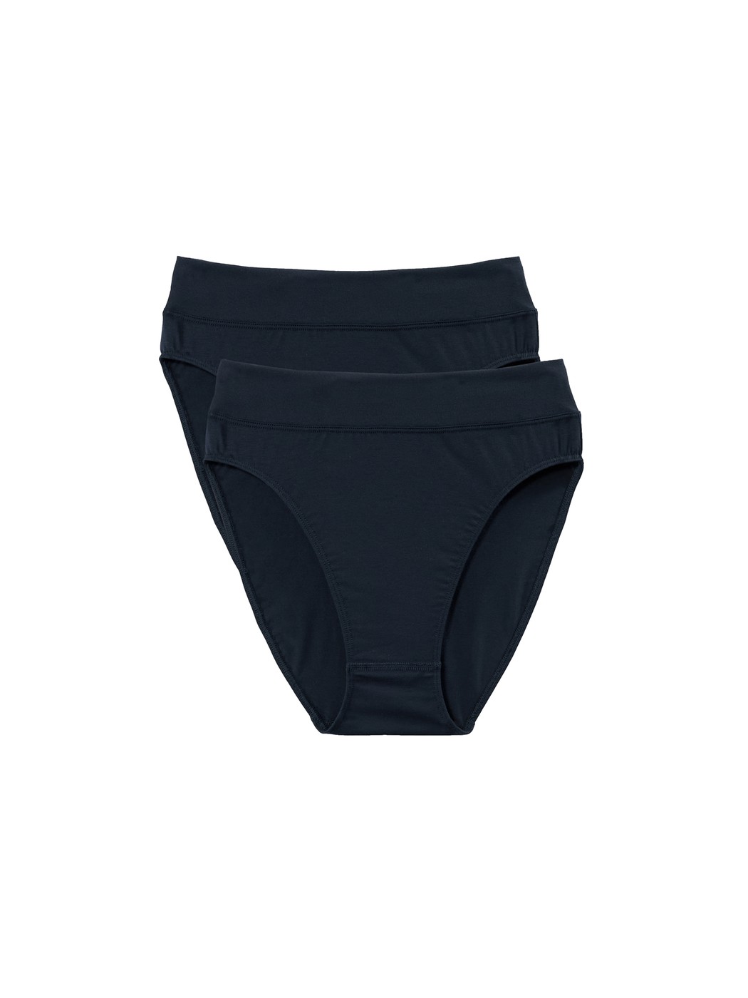 Brief with soft waistband in double pack, high waist