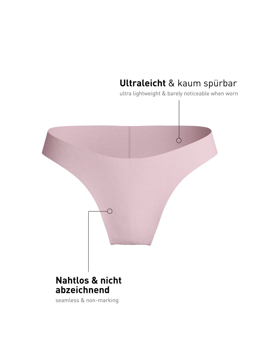 Donna - Slip brasiliano senza cuciture in Modal di colore Viola, Tinta unita, della serie Natural Skin di CALIDA