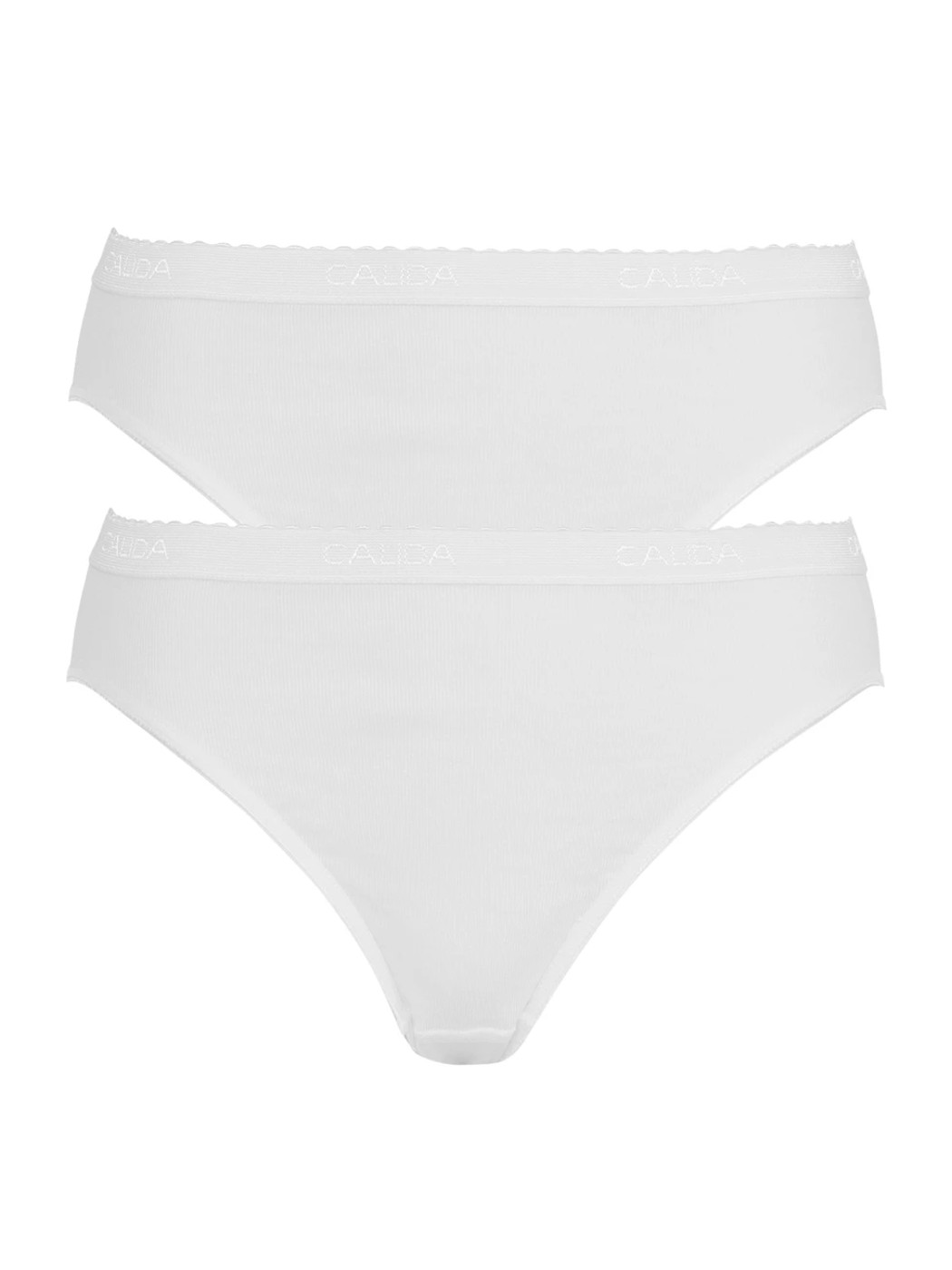 Multipack Damen - Minislip 2er-Pack aus 100% Baumwolle in Weiß, Einfarbig aus Serie Classic Slip von CALIDA