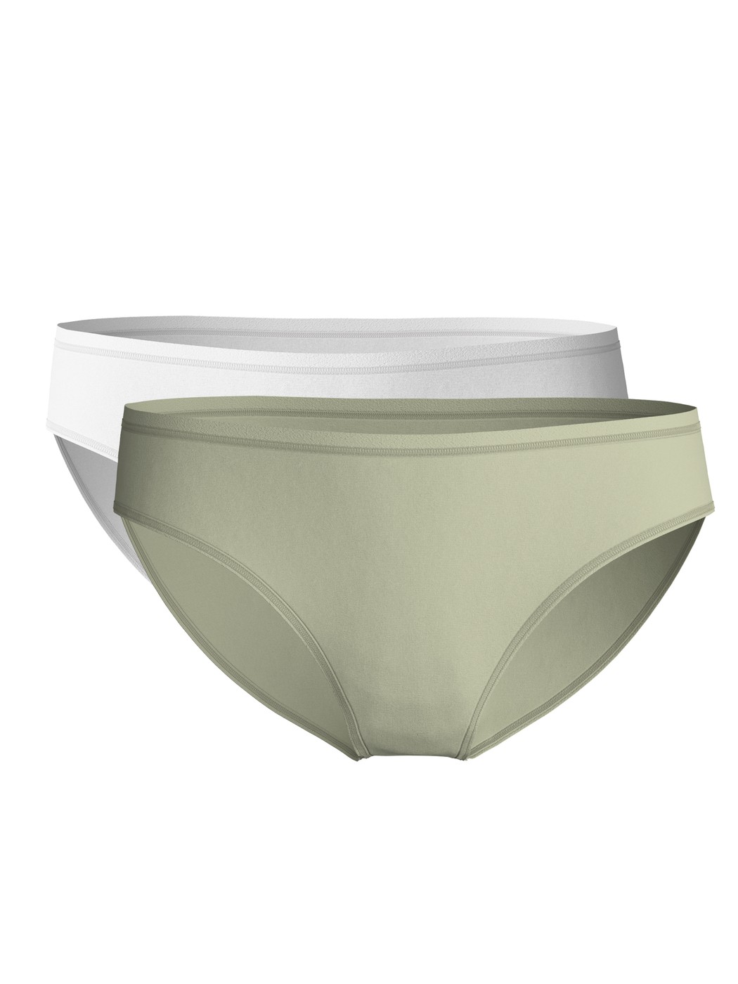 Multipack Women - Briefs, 2-Pack made of Cotton in Green, Unicoloured, from the Benefit Women Spec. series by CALIDA