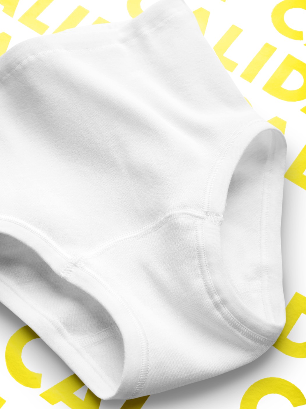 Damen - Midi Slip, High-Waist, 2er-Pack aus 100% Baumwolle in Weiß, Spitze aus Serie Iconics von CALIDA