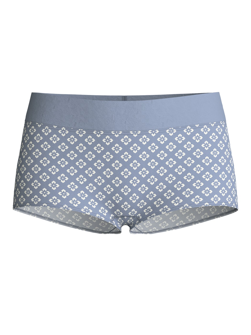 Donna - Panty taglio regolare in Cotone di colore Blu, A scacchi, della serie Elastic Trend di CALIDA