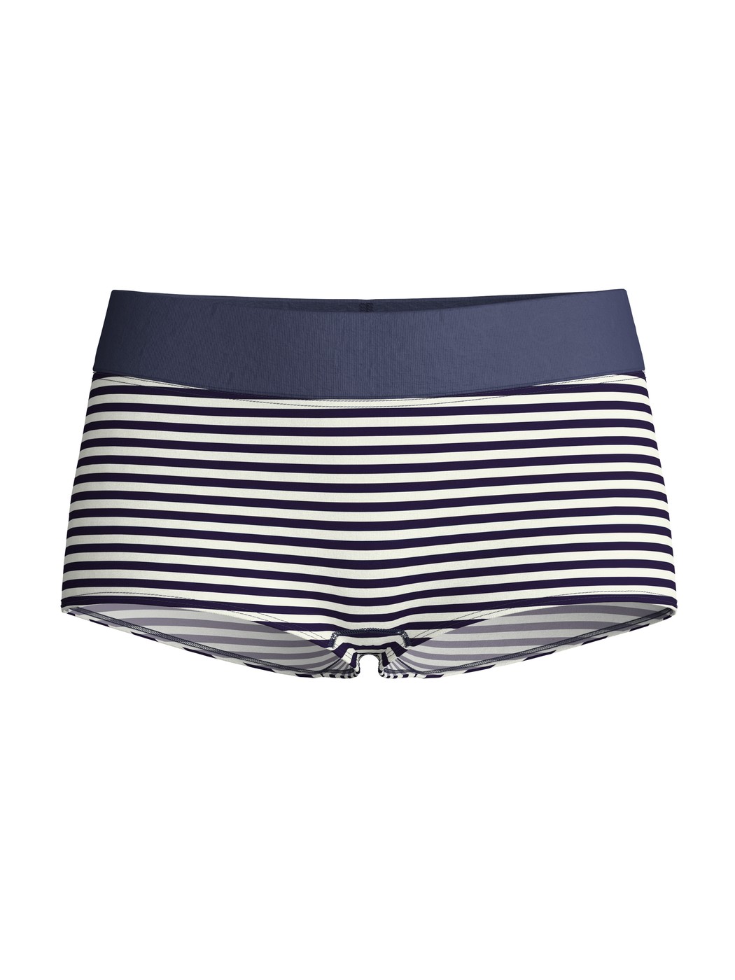 Femme - Panty taille haute en Coton de couleur Bleu, Rayée, de la série Elastic Special de CALIDA