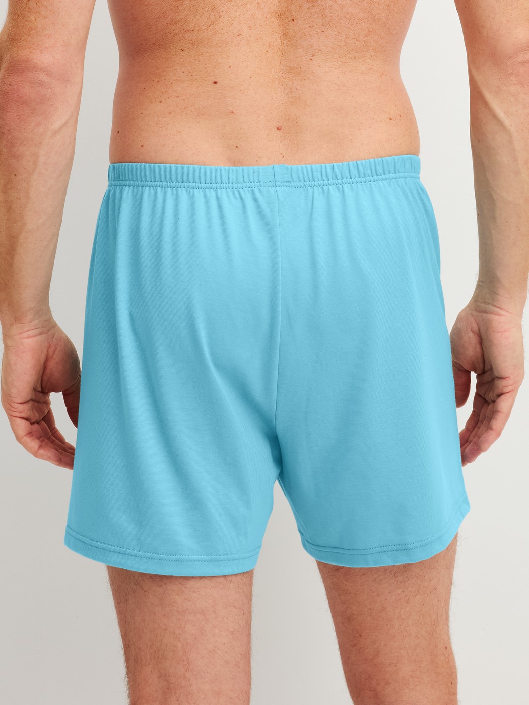 Le mannequin Homme porte le/la Boxershorts, lot de 2 en 100% coton de couleur Vert, À motifs, de la série Cotton Special de CALIDA, Image supplémentaire