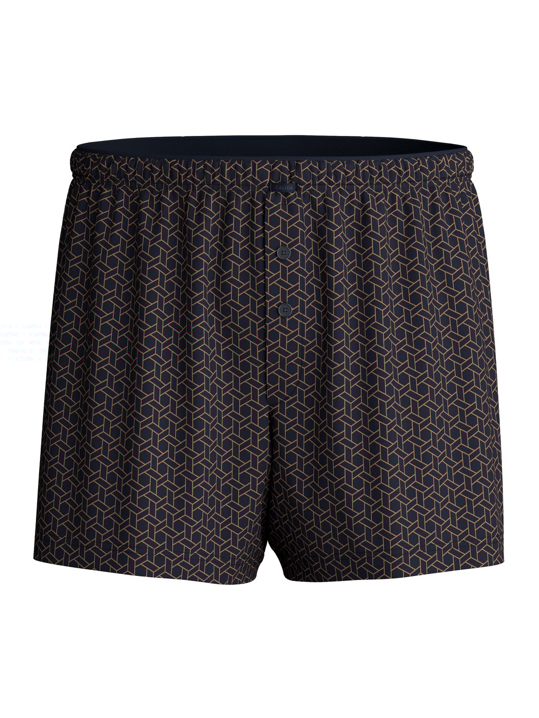 Herren - Boxershorts aus 100% Baumwolle in Blau, Gemustert aus Serie Cotton Choice von CALIDA