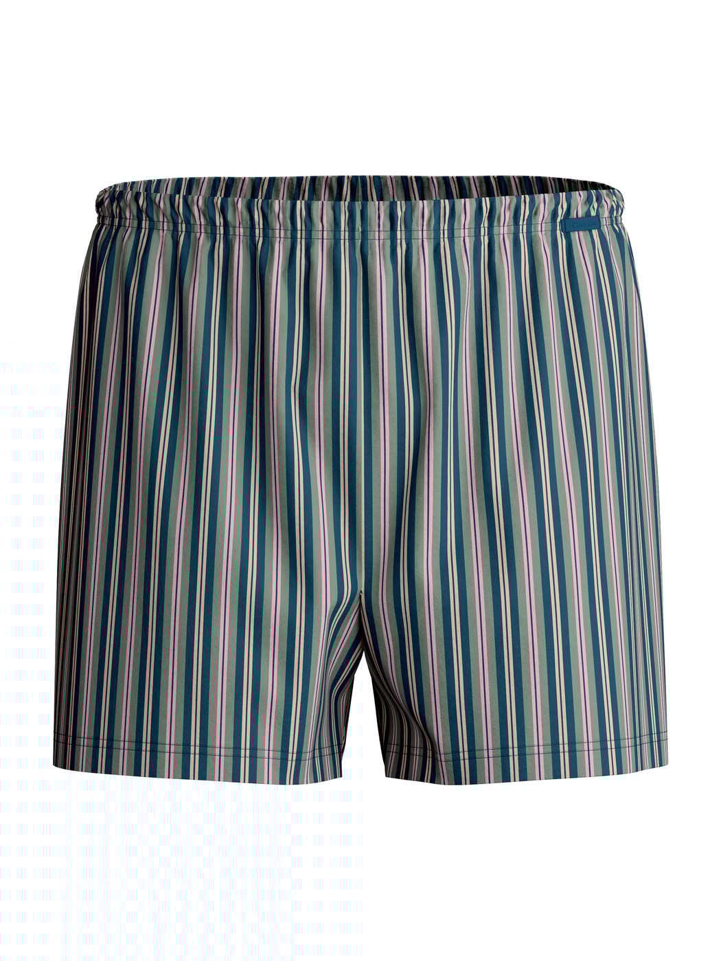Herren - Jersey-Boxershorts ohne Eingriff aus Baumwolle in Blau, Gemustert aus Serie Prints von CALIDA