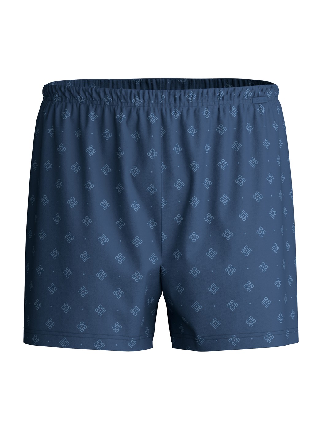 Herren - Jersey-Boxershorts ohne Eingriff aus Baumwolle in Blau, Gemustert aus Serie Prints von CALIDA