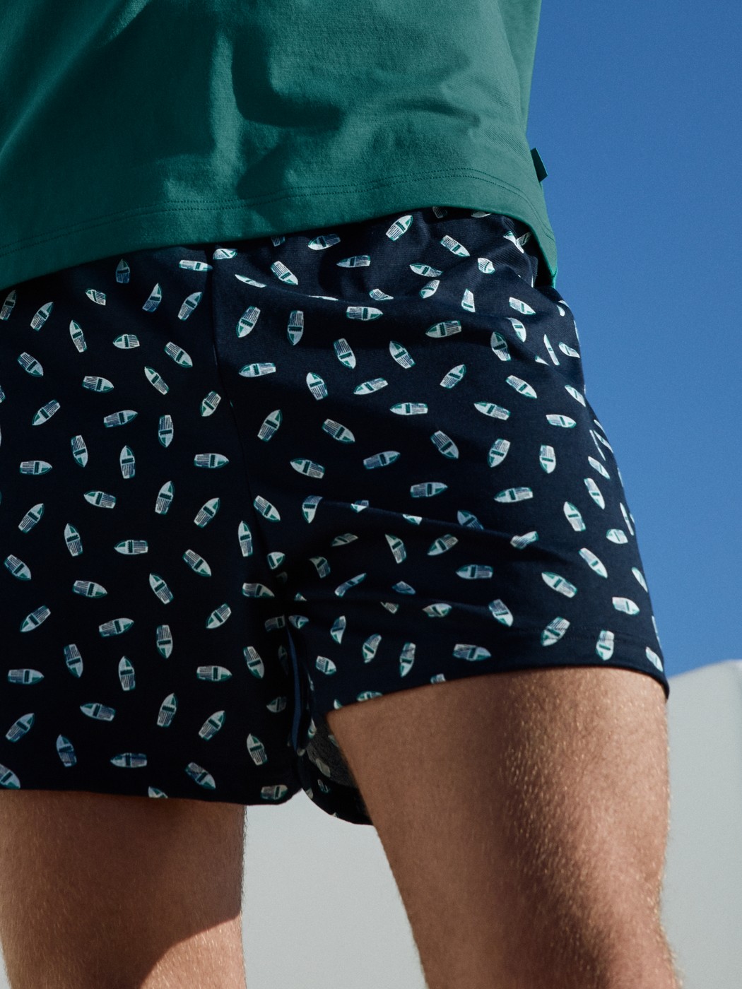 Jersey-Boxershorts ohne Eingriff