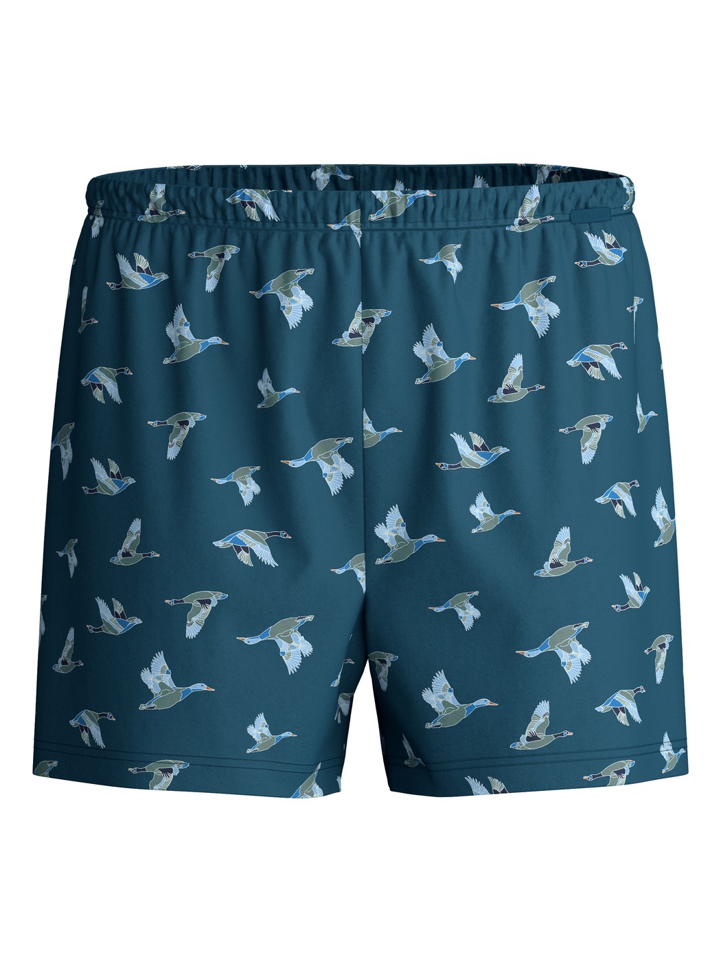 Herren - Jersey-Boxershorts ohne Eingriff aus 100% Baumwolle in Blau, Gemustert aus Serie Prints von CALIDA
