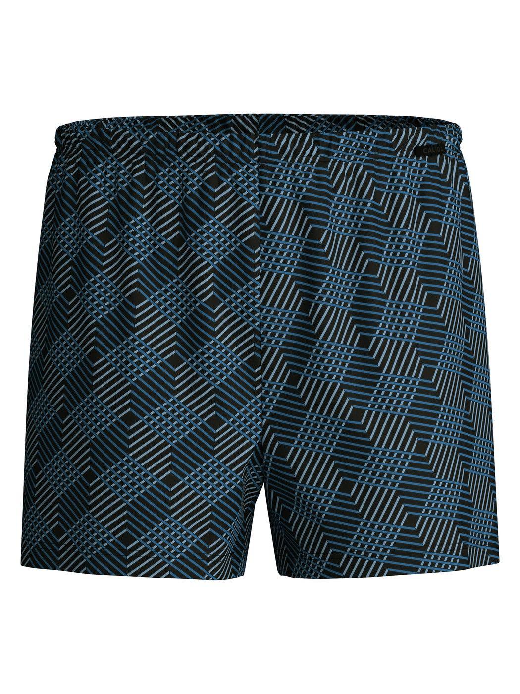 Herren - Jersey-Boxershorts ohne Eingriff aus 100% Baumwolle in Schwarz, Gemustert aus Serie Prints von CALIDA