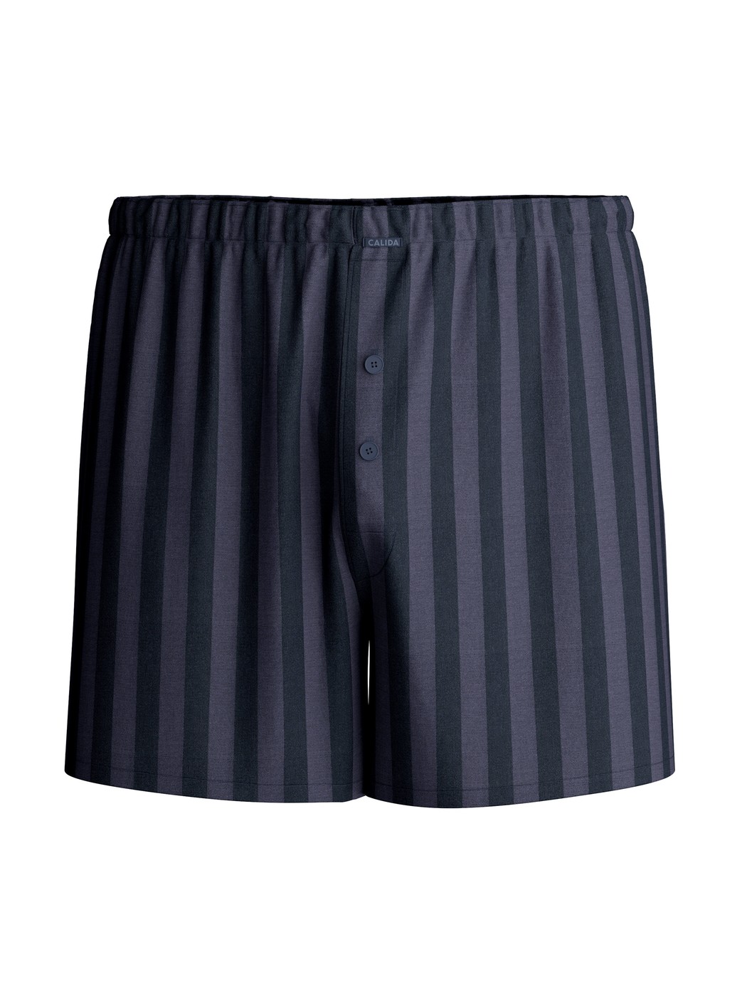 Uomo - Boxer short in Lyocell di colore Grigio, A righe, della serie Woven Lux di CALIDA