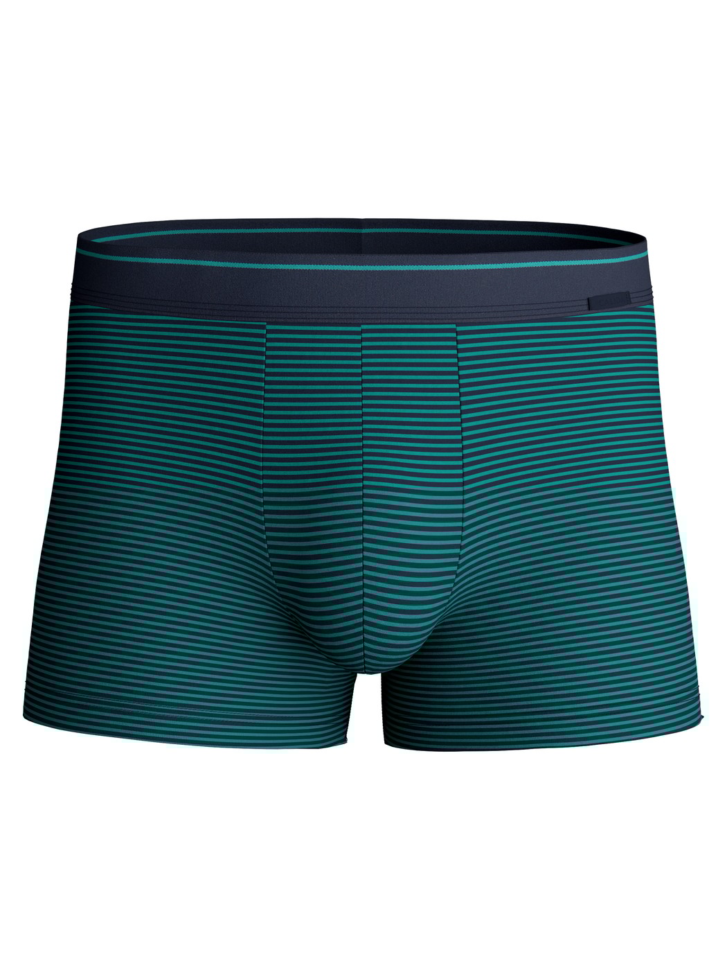 Homme - Boxer brief en Coton de couleur Vert, Unicolore, de la série Cotton Stretch de CALIDA