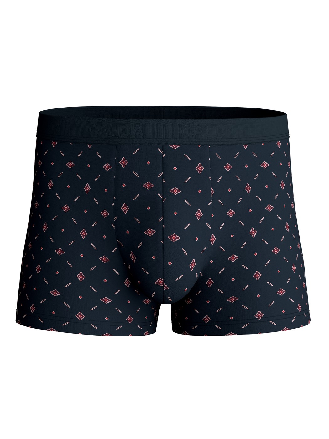 Herren - Boxer Brief aus Baumwolle in Blau, Gemustert aus Serie Swiss Cotton Select von CALIDA