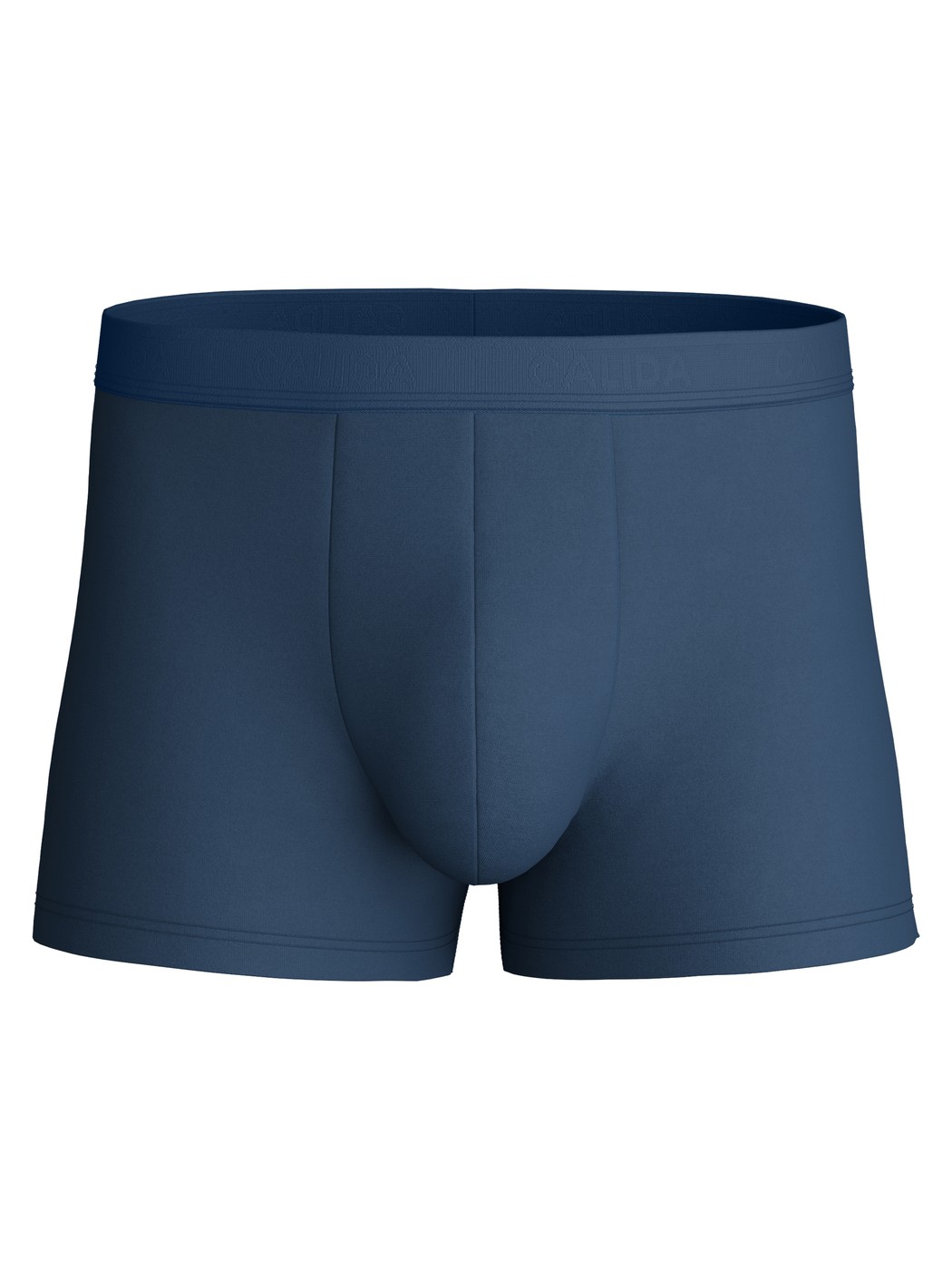 Herren - Boxer Brief mit Softbund aus Baumwolle in Blau, Einfarbig aus Serie Evolution von CALIDA